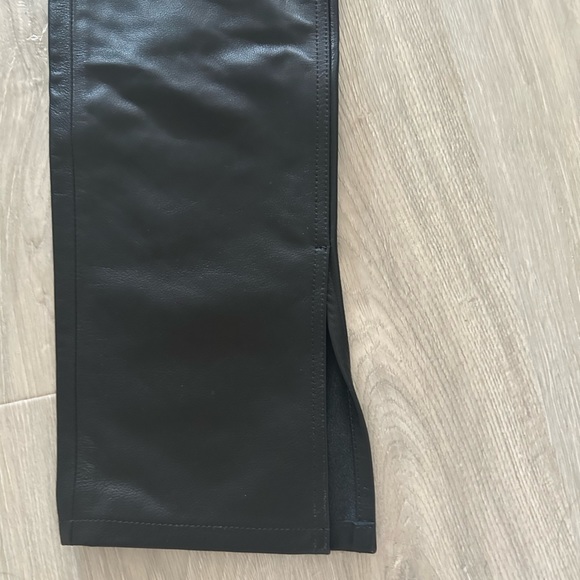 NWT RE/DONE 100% leather pants skinny boot size 26 - Picture 5 of 5